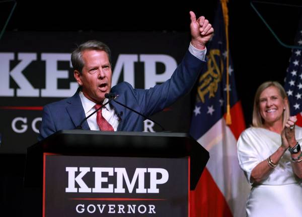 Featured image for post: Georgia Republicans Stick With Kemp by a Wide Margin