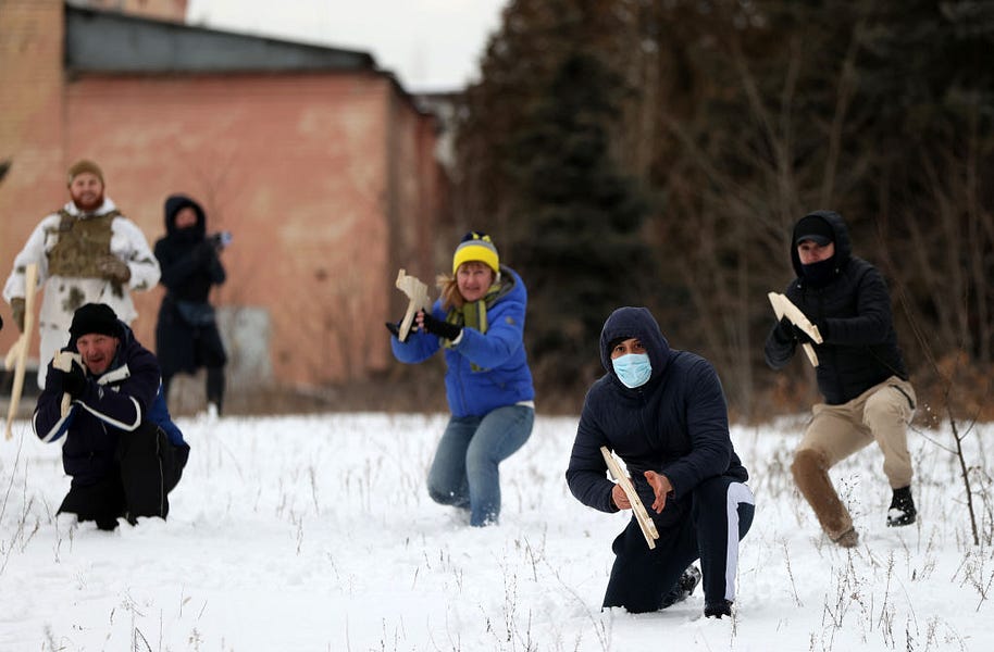 Ukrainian Civilians Don’t Want War But Are Ready to Fight