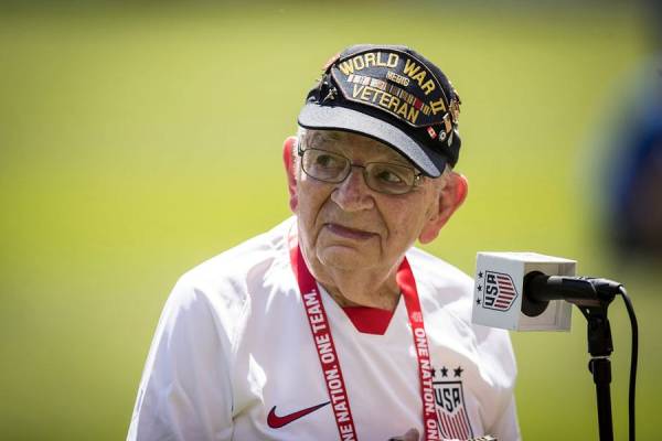 Did U.S. Soccer Players Turn Their Back on a World War II Vet  Playing the National Anthem?