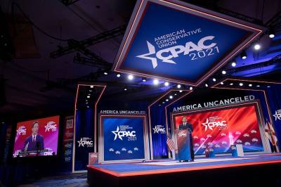 Was the CPAC Stage Designed to Look Like Nazi Insignia?