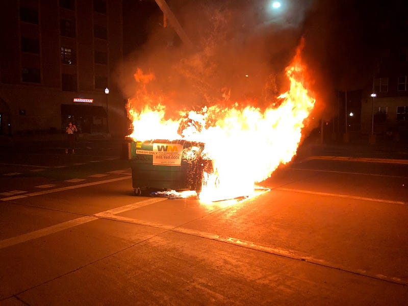 Scenes From a Night of Rioting in Madison