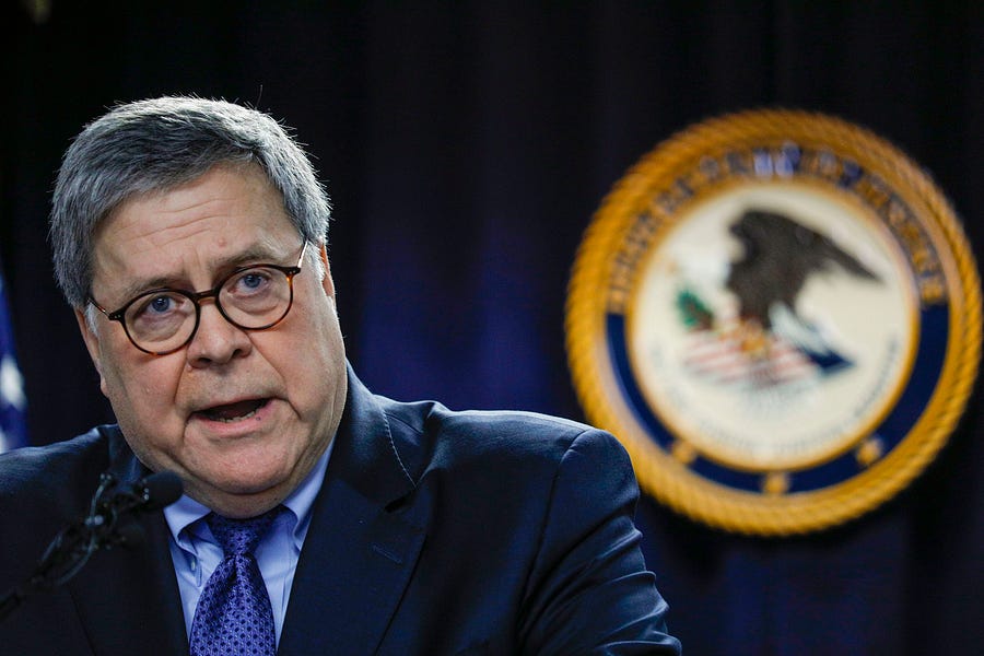 Should Attorney General Barr Resign?