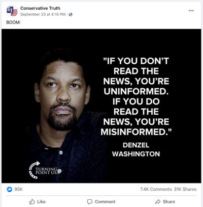 Fact Checking a Denzel Washington Quote