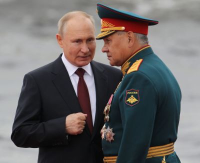 Russian President Vladimir Putin Attends The Navy Day Military Parade In St.Petersburg