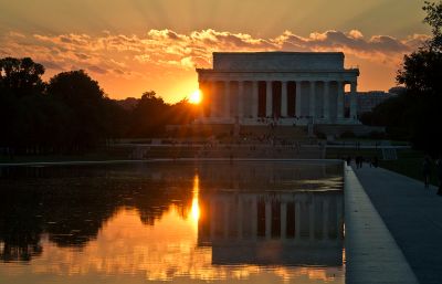 Lincoln Memorial Sunset