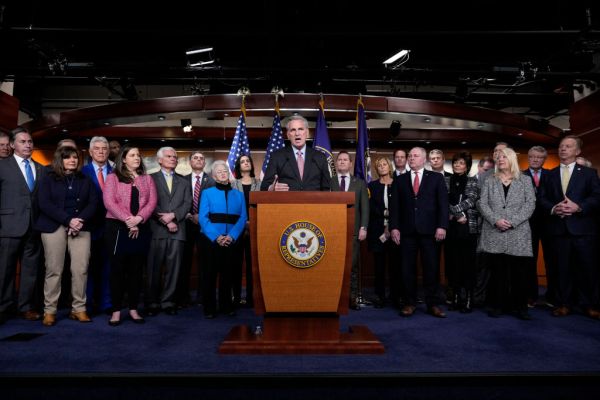 GOP Leadership Hold Press Conference On Biden’s First Year