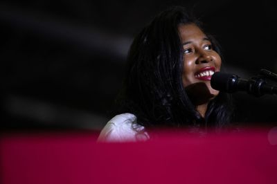 Former President Trump Holds Rally In Warren, Michigan