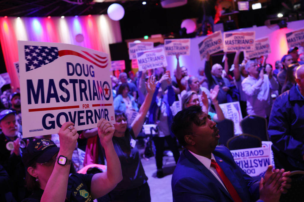 GOP Gubernatorial Candidate Doug Mastriano Holds Campaign Rally Before PA Primary