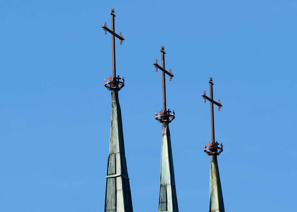 Crosses on a church