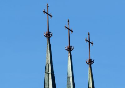 Crosses on a church