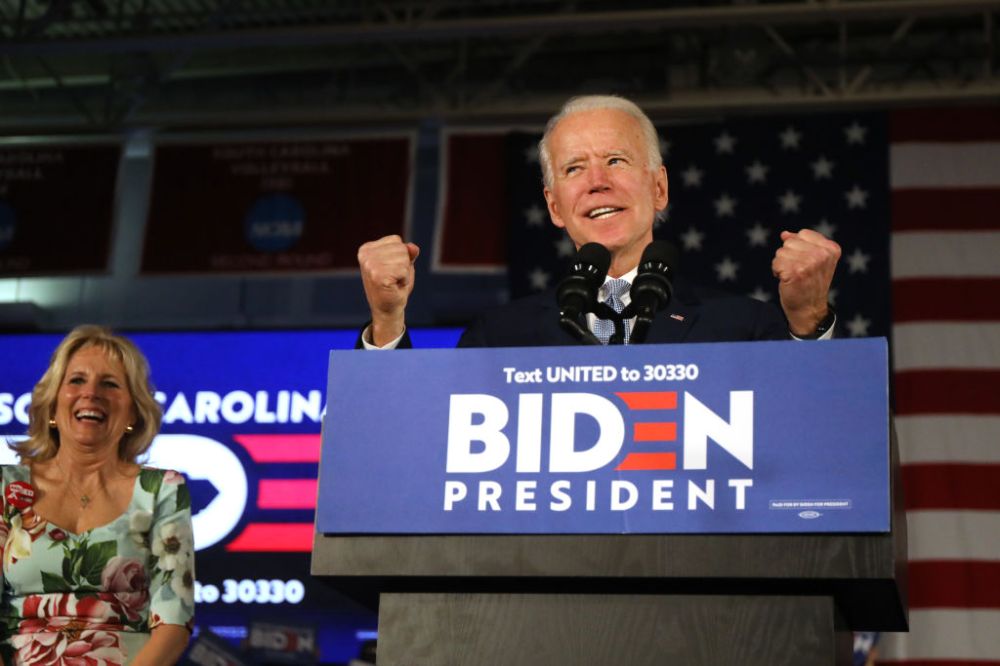 Democratic Presidential Candidate Joe Biden Holds South Carolina Primary Night Event In Columbia