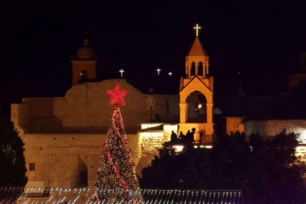 PALESTINIAN-CHRISTIANITY-CHRISTMAS-TREE