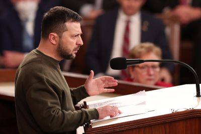 President Of Ukraine Volodymyr Zelensky Addresses Congress