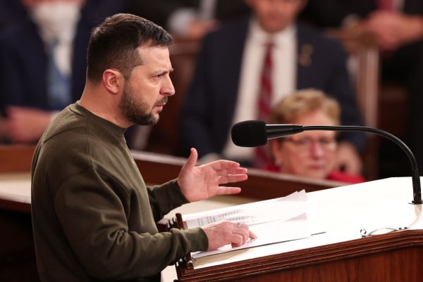 President Of Ukraine Volodymyr Zelensky Addresses Congress