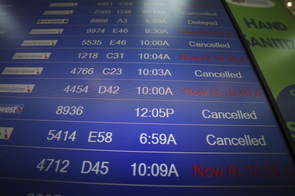 All flights are canceled in United States