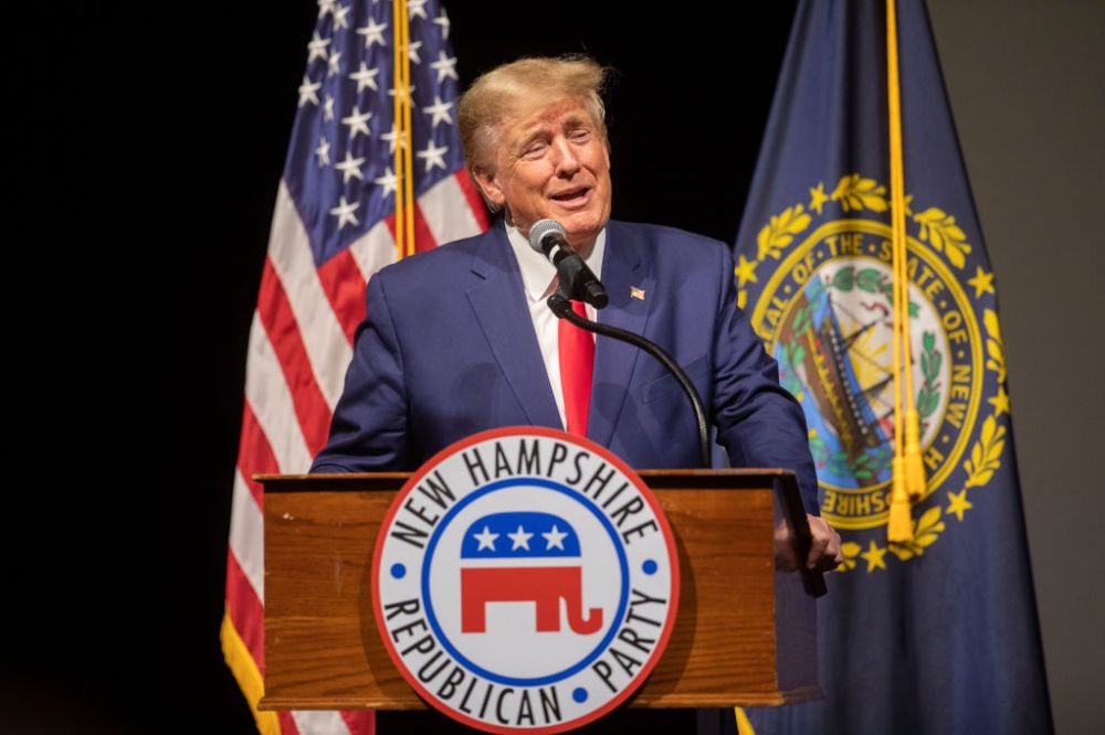 Former President Trump Speaks At New Hampshire Republican State Committee’s Annual Meeting
