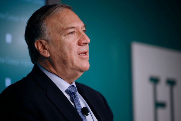 Former Secretary Of State Mike Pompeo Speaks At The Hudson Institute