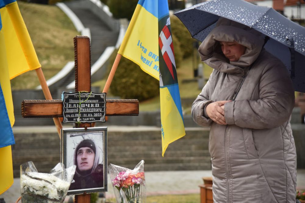 Joint prayer of relatives of Ukrainian soldiers killed during Russia-Ukraine war