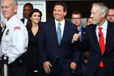 Florida Governor Ron DeSantis Speaks At The Reagan Presidential Library