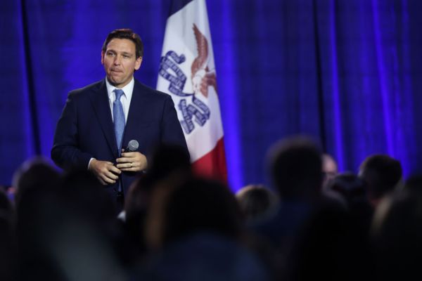 Florida Governor Ron DeSantis Speaks At The Freedom Blueprint In Iowa
