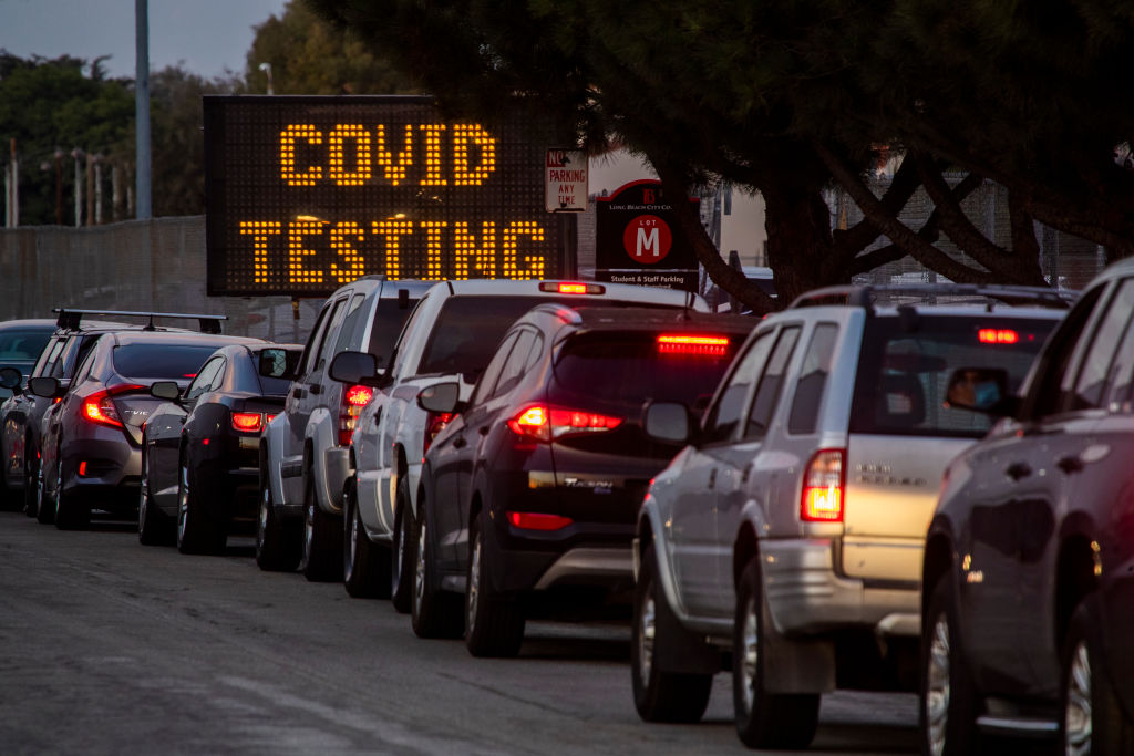 COVID-19 testing at Long Beach City College-Veterans Memorial Stadium