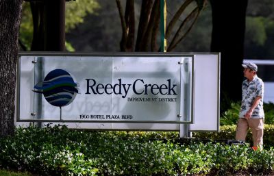 The sign outside the Reedy Creek Improvement District