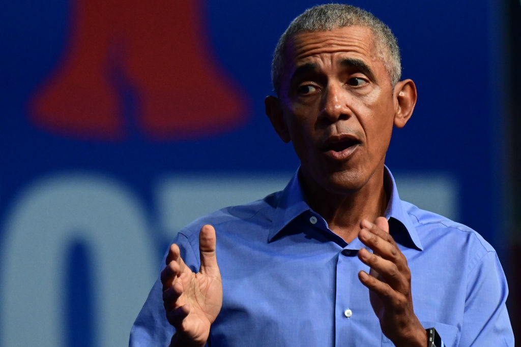 President Biden And Former President Obama Campaign In Philadelphia For State’s Democratic Candidates