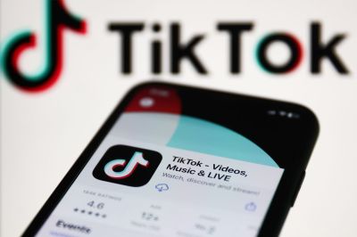 TikTok And Flags Photo Illustrations