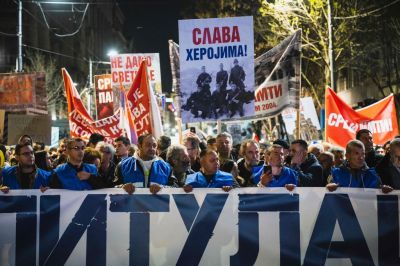 SERBIA-KOSOVO-PROTEST