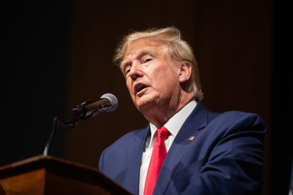 Former President Trump Speaks At New Hampshire Republican State Committee’s Annual Meeting