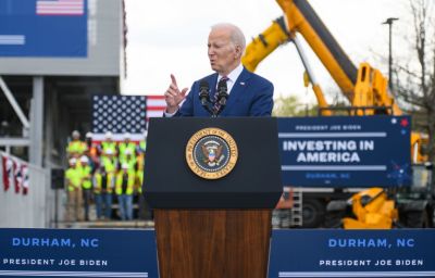 President Biden Visits A Semiconductor Manufacturer In North Carolina