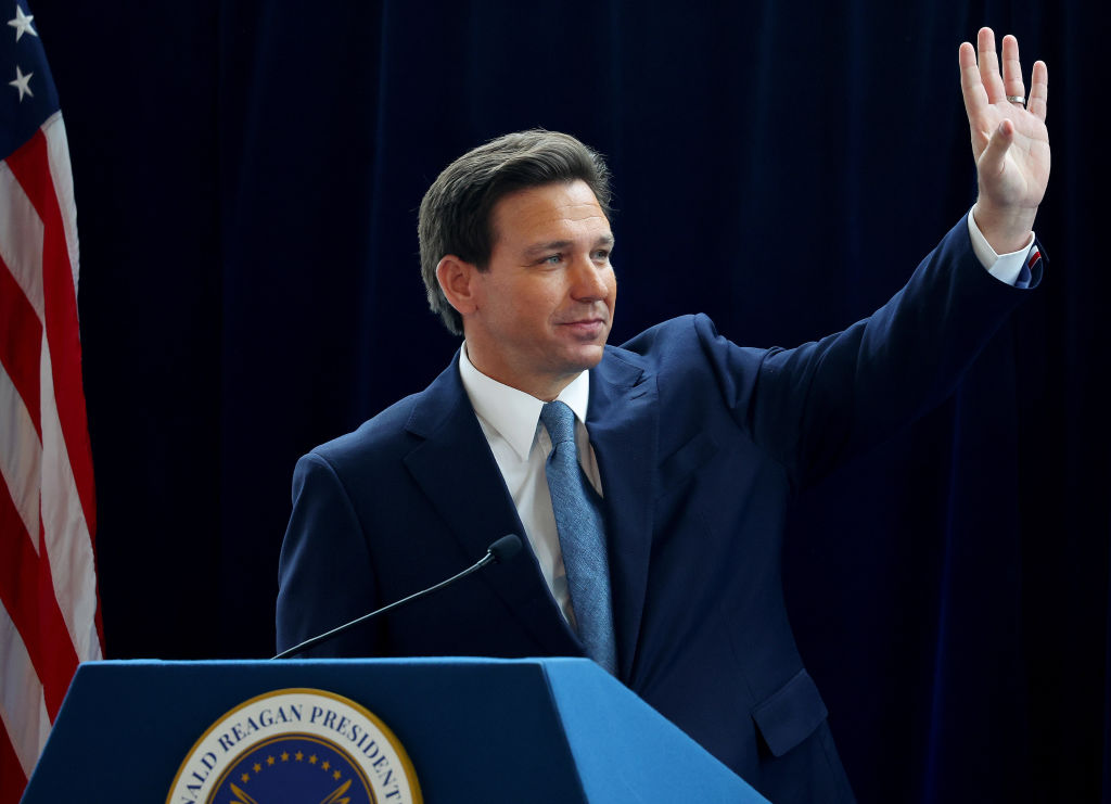 Florida Governor Ron DeSantis Speaks At The Reagan Presidential Library