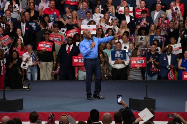 Sen. Tim Scott (R-SC) Announces His Run For President At Rally In North Charleston