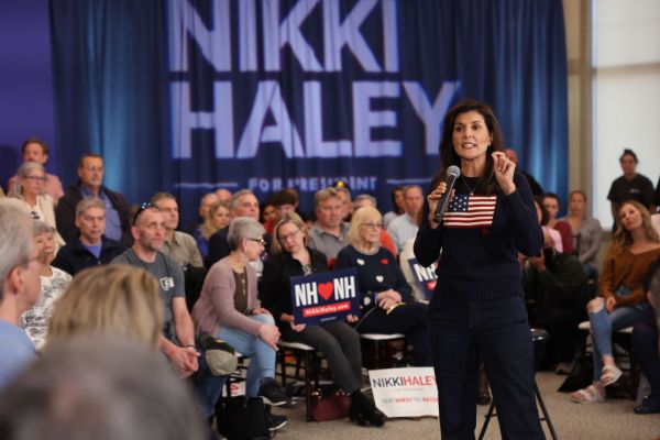 Presidential Candidate Nikki Haley Holds Town Hall In Bedford, New Hampshire