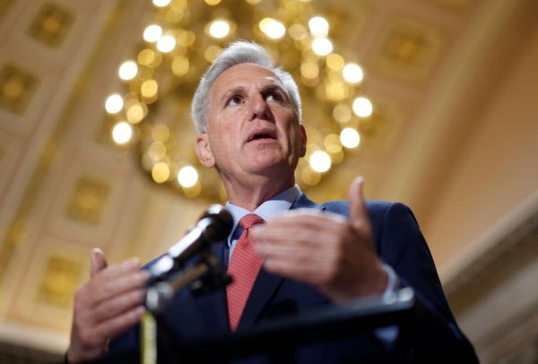 House Speaker McCarthy Holds A Press Conference At The Capitol