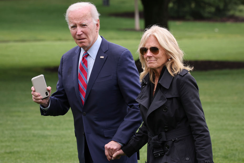 President Biden And First Lady Jill Biden Arrive Back At The White House