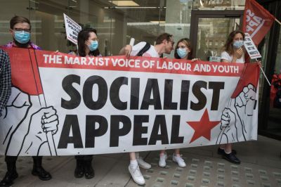 Anti-Witchhunt Protest Lobby Outside Labour Party NEC Meeting London