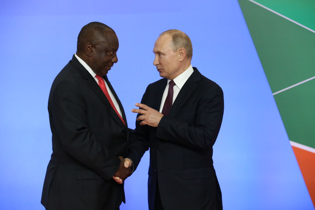 Russian President Vladimir Putin attends the Russia-Africa Summit in Sochi