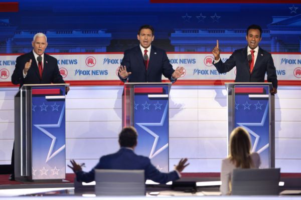 Presidential Hopefuls Square Off In First GOP Debate