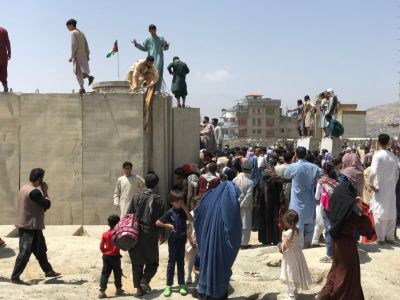 Chaos at Kabul airport as afghans try to leave capital