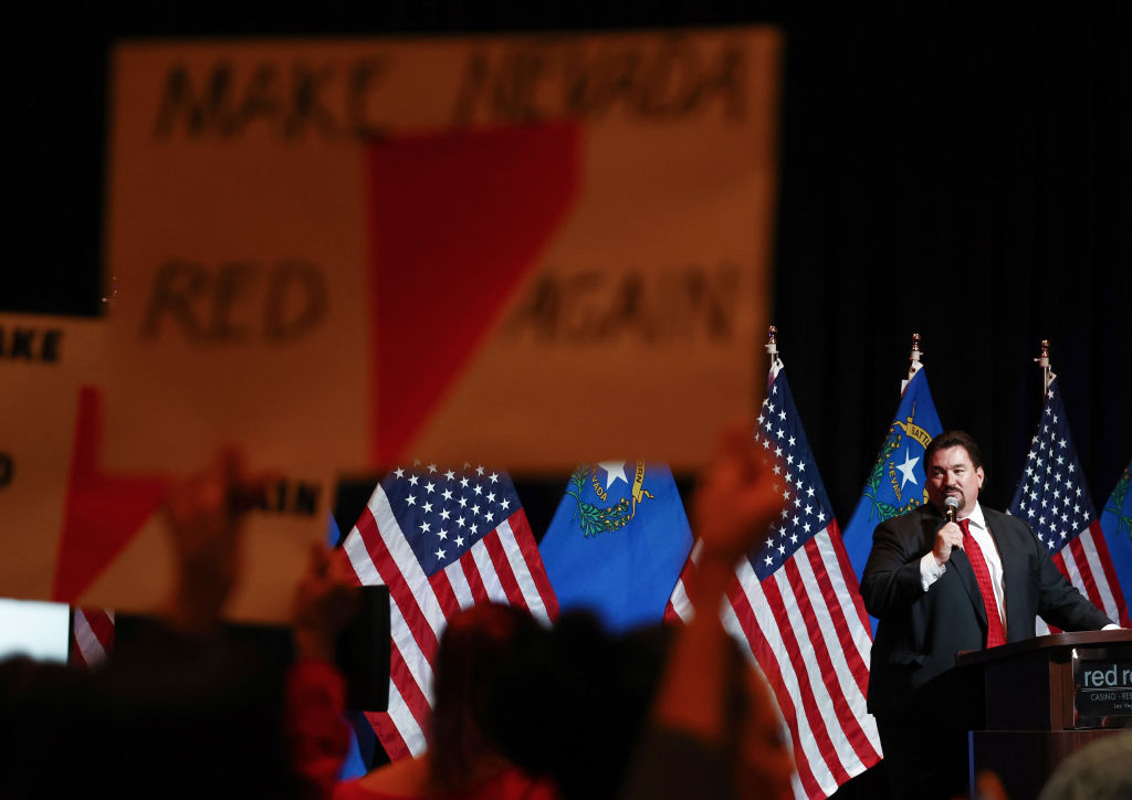 Nevada’s Republican Candidates Adam Laxalt And Joe Lombardo Attend Midterm Election Night Party In Las Vegas