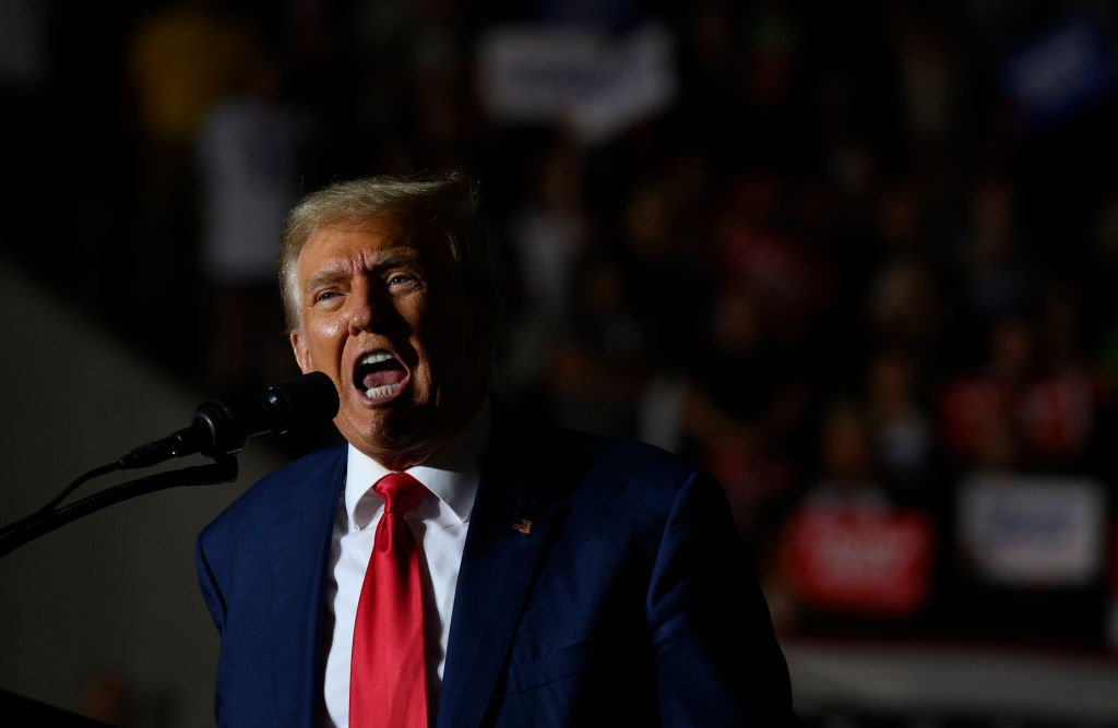 Donald Trump Holds A Campaign Rally In Erie, Pennsylvania