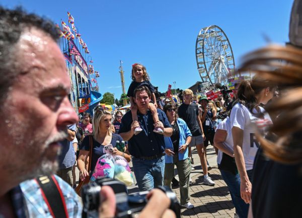 DES MOINES, IA – AUGUST 12: Republican presidential candidate a