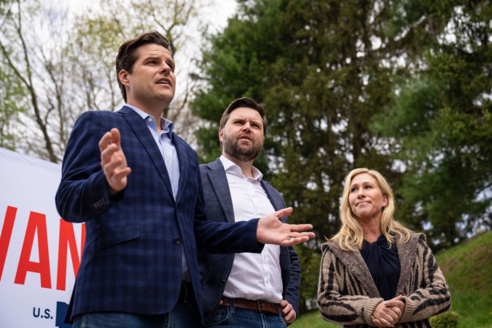 GOP Ohio Senate Candidate JD Vance Campaigns With Reps Gaetz And Greene