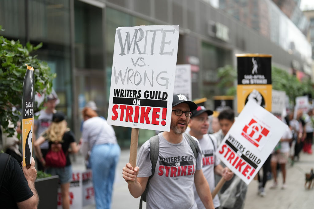 SAG-AFTRA Members Maintain Picket Lines Across New York City During Strike