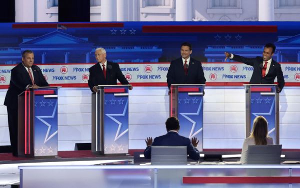 Presidential Hopefuls Square Off In First GOP Debate