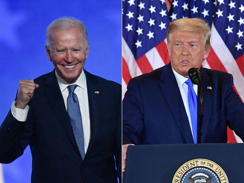 TOPSHOT-COMBO-US-VOTE-BIDEN-TRUMP