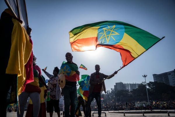 Rally In Support Of Ethiopian Government At Meskel Square