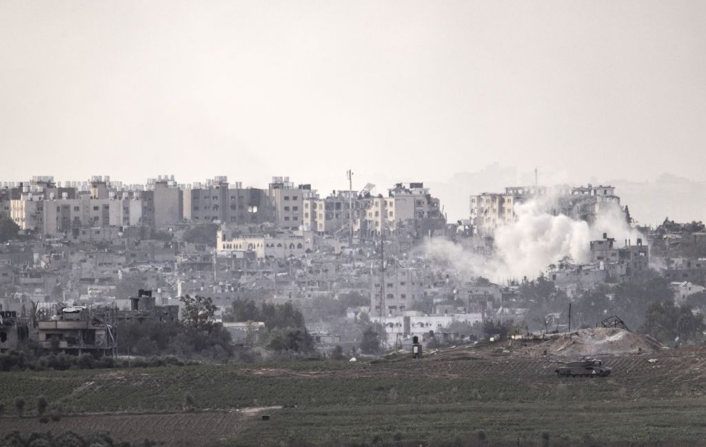 Israeli tanks deployed north of Gaza after crossing the border