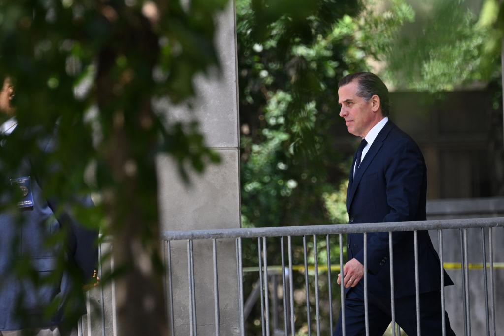 Hunter Biden, son of U.S. President Joe Biden, departs the J. Caleb Boggs Federal Building and United States Courthouse on July 26, 2023 in Wilmington, Delaware. (Photo by Mark Makela/Getty Images)